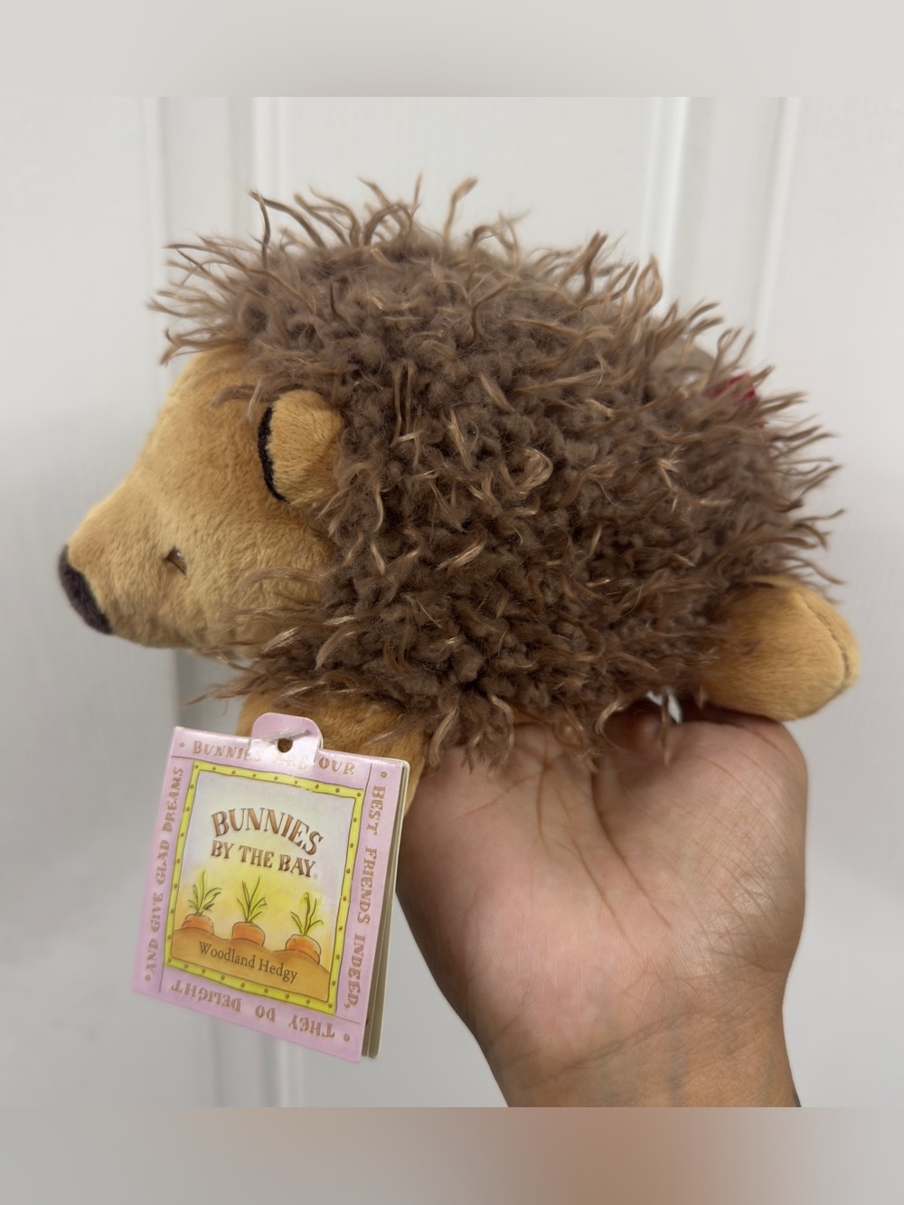 Bunnies by the Bay Plush Hedgehog in Tan and Brown
